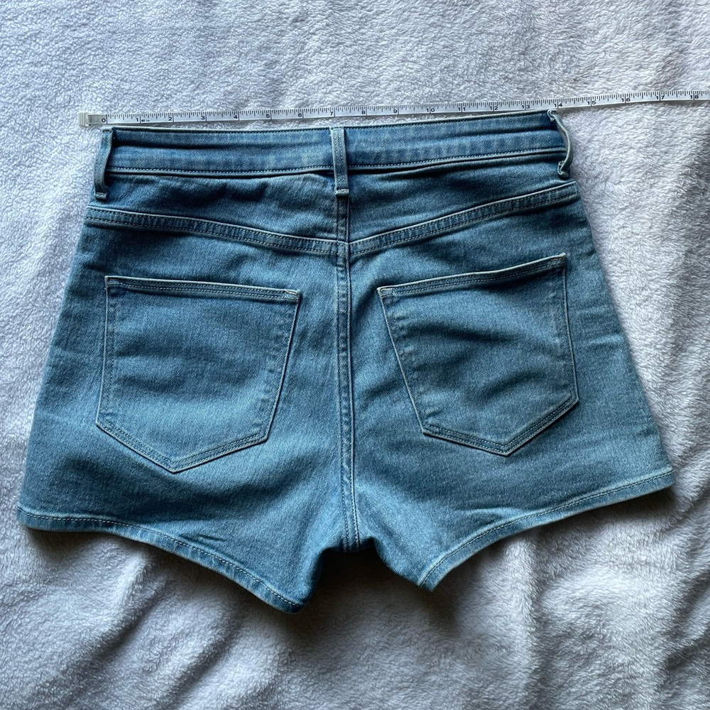 High Denim Rise Shorts - Picture 2 of 5
